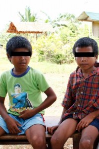 The two students who were among the five Lumads who were fired at by military. (Photo courtesy of RMP-NMR) 