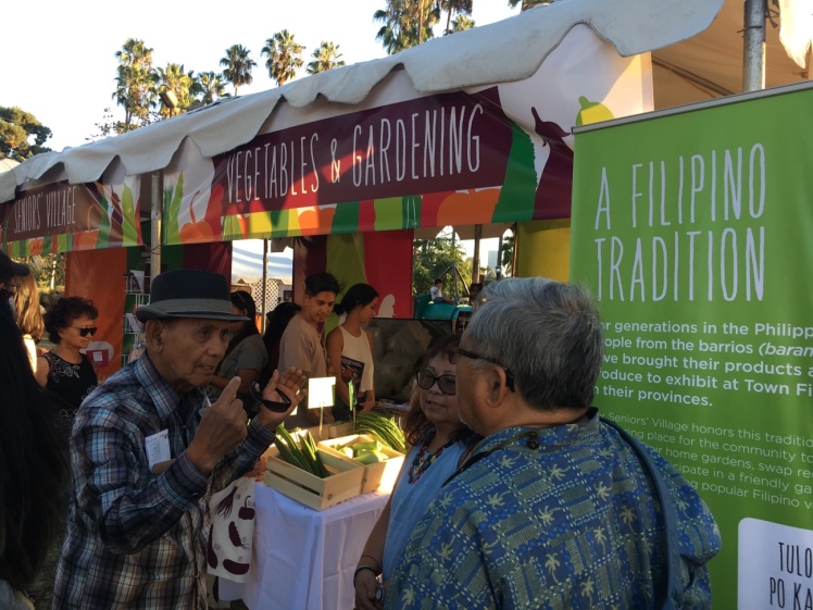 The vegetables and gardening booth at FPAC honored contributions from Filipino elders and traditional agriculture.